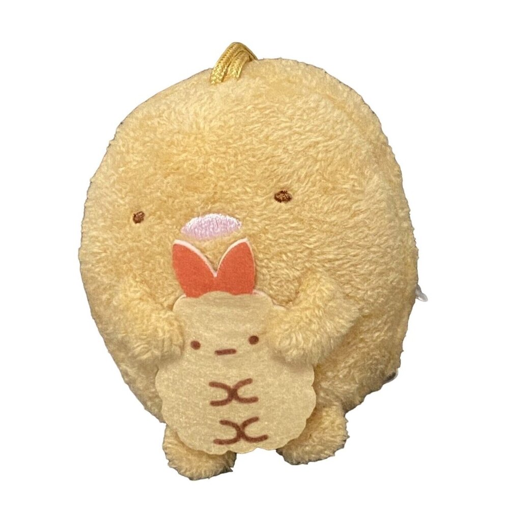 Sumikko Gurashi Tonkatsu Mini Plush 3"‎ Beige Fried Pork Cutlet Leftover Novelty